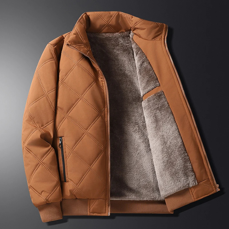 Pufferjacka med Fleece Foder för Herr | Perfekt för Höst/Vinter
