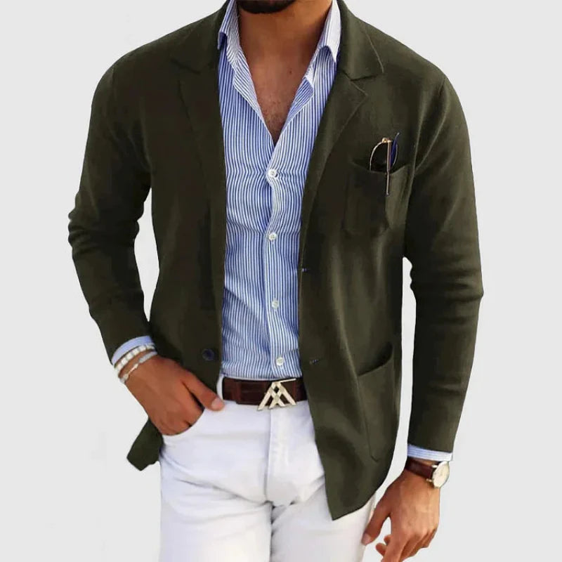 Klassisk Blazer med Tidlös Design För Herr | Perfekt för Alla Säsonger