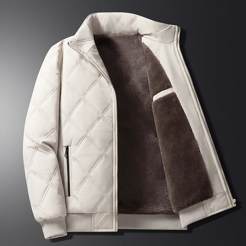Pufferjacka med Fleece Foder för Herr | Perfekt för Höst/Vinter