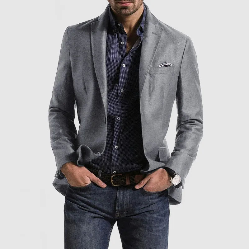 Klassisk Blazer med Tidlös Design För Herr | Perfekt för Alla Säsonger
