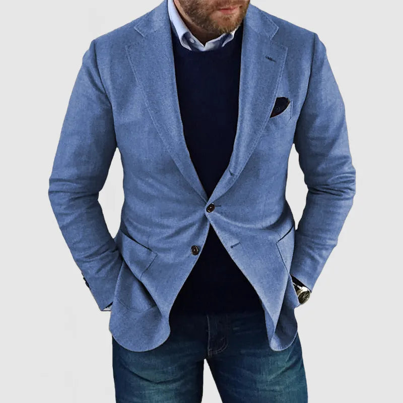 Klassisk Blazer med Tidlös Design För Herr | Perfekt för Alla Säsonger