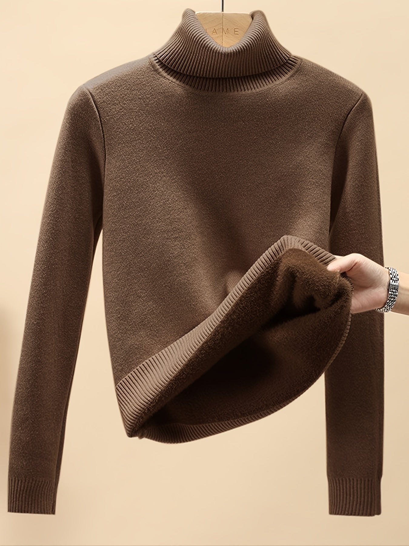 Bekväm Förstärkt Slim Fit Top för Dam | Perfekt för Höst/Vinter