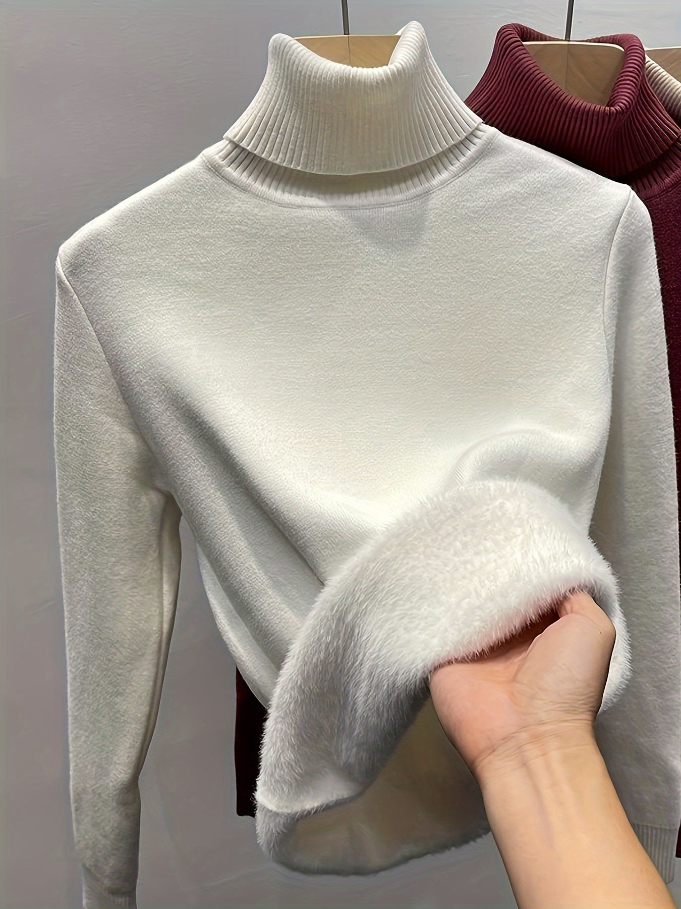 Bekväm Förstärkt Slim Fit Top för Dam | Perfekt för Höst/Vinter