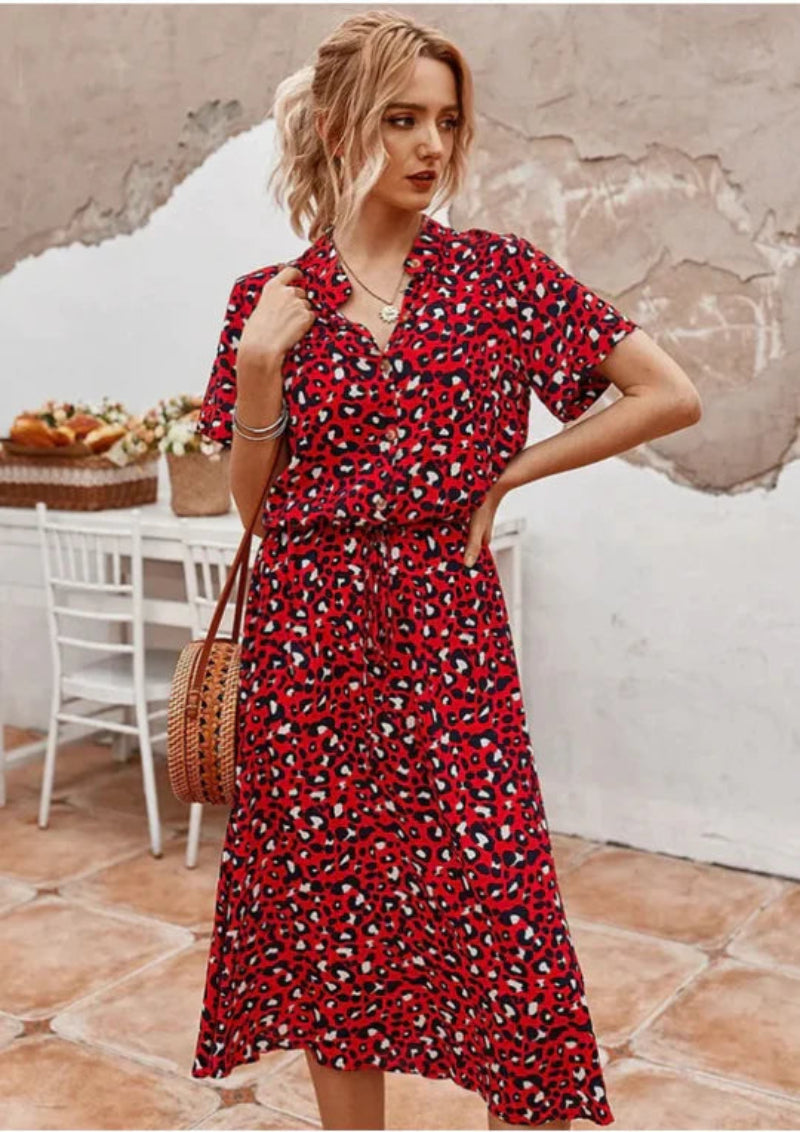 Somrig Vintageklänning För Kvinnor | Ideal för sommaren
