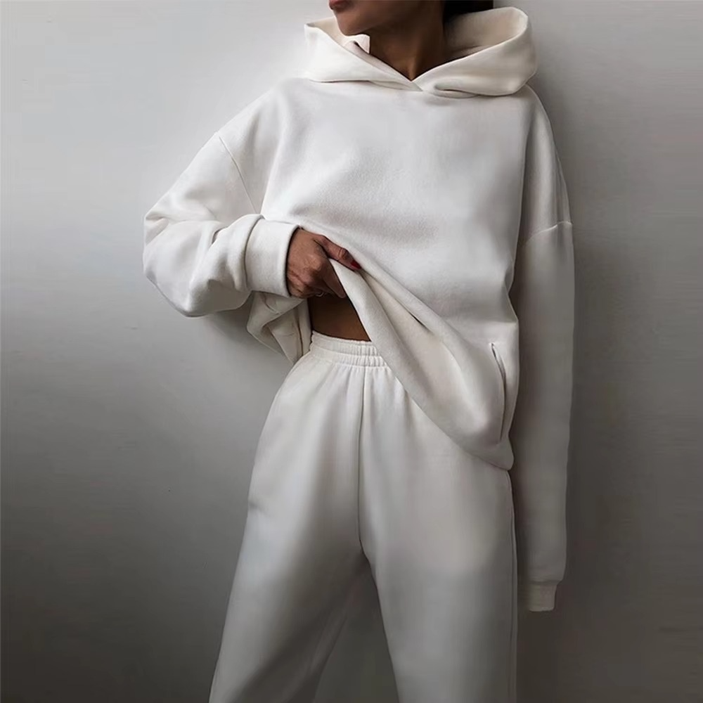 Casual Vintage Oversized Tränings- & Joggingdräkt För Damer | Perfekt för Vardagsbruk