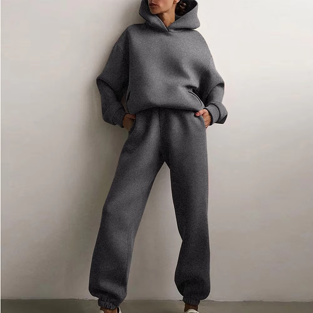Casual Vintage Oversized Tränings- & Joggingdräkt För Damer | Perfekt för Vardagsbruk