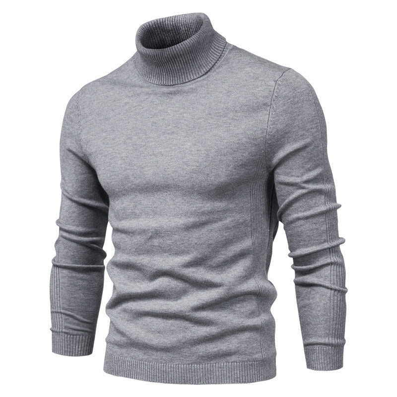 Elegant Polotröja i Enfärg för Herr | Perfekt för Höst/Vinter