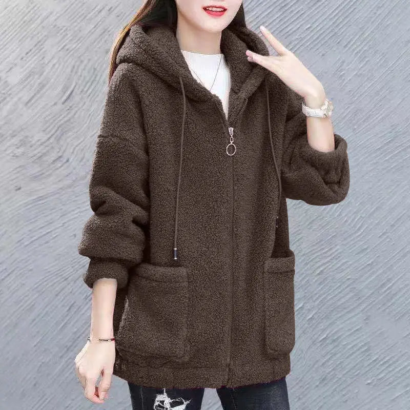 Bekväm Mjuk Hoodie i med Fickor för Dam | Perfekt för Höst/Vinter