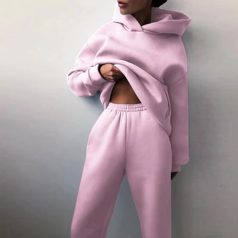 Casual Vintage Oversized Tränings- & Joggingdräkt För Damer | Perfekt för Vardagsbruk