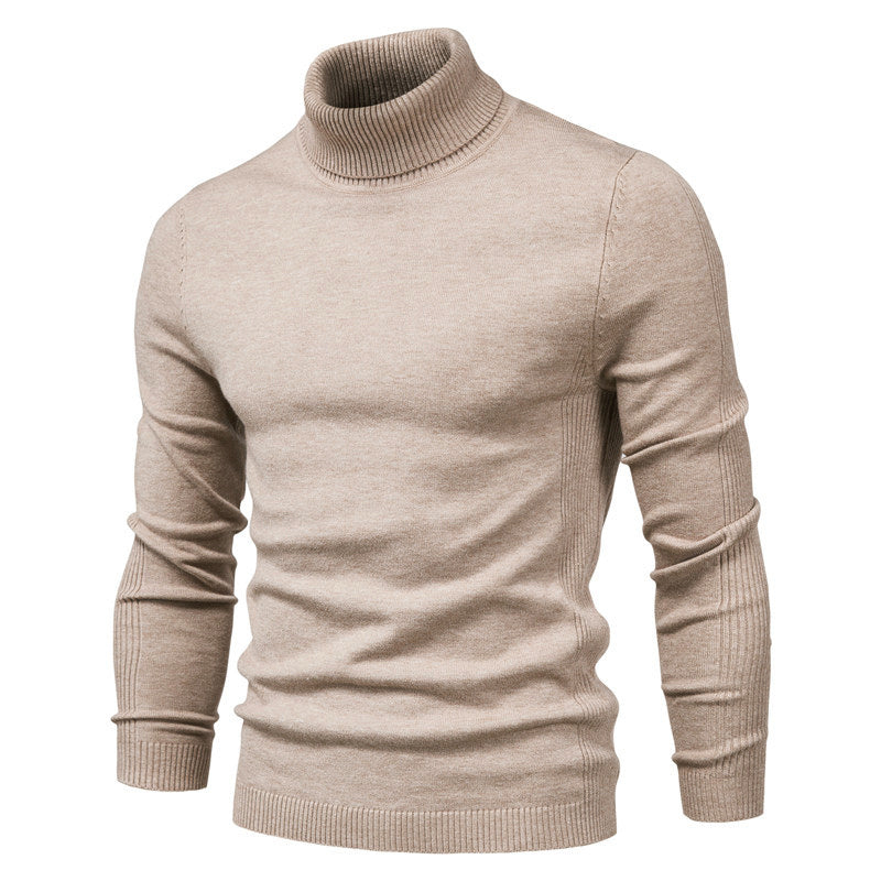 Elegant Polotröja i Enfärg för Herr | Perfekt för Höst/Vinter