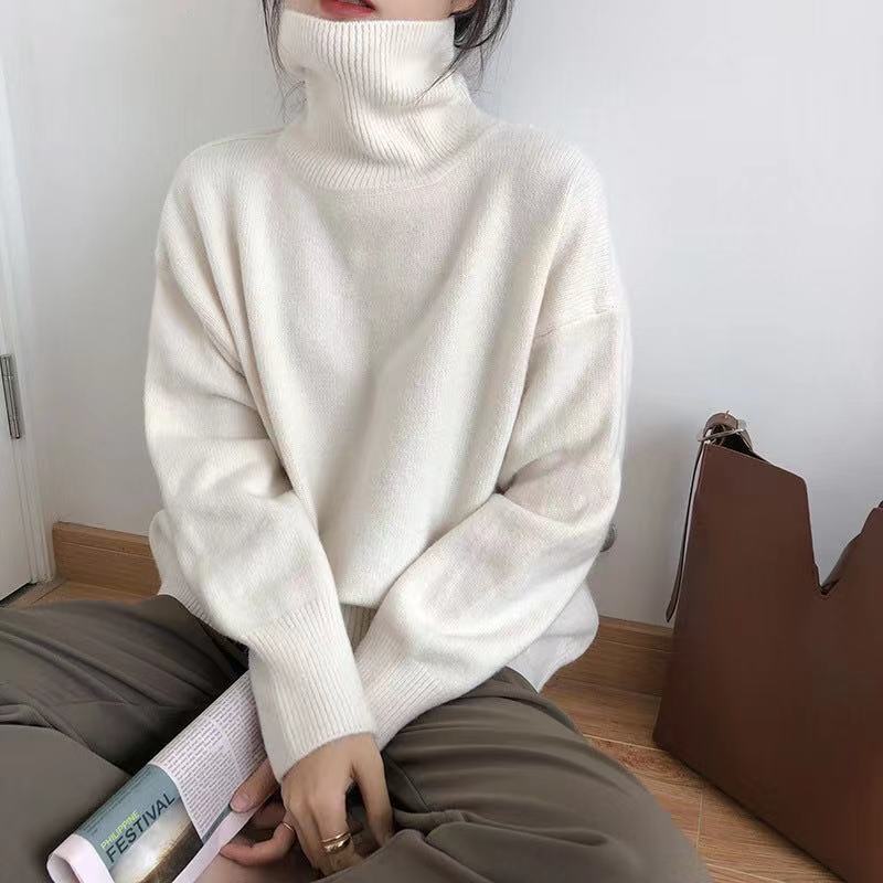 Casual Oversized Polotröja för Dam | Perfekt för Höst/Vinter