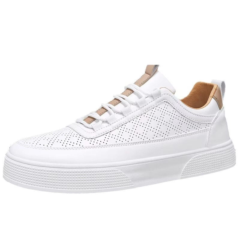Snygga Vita Sneakers med Tjock Sula för Herr | Perfekt för Alla Säsonger
