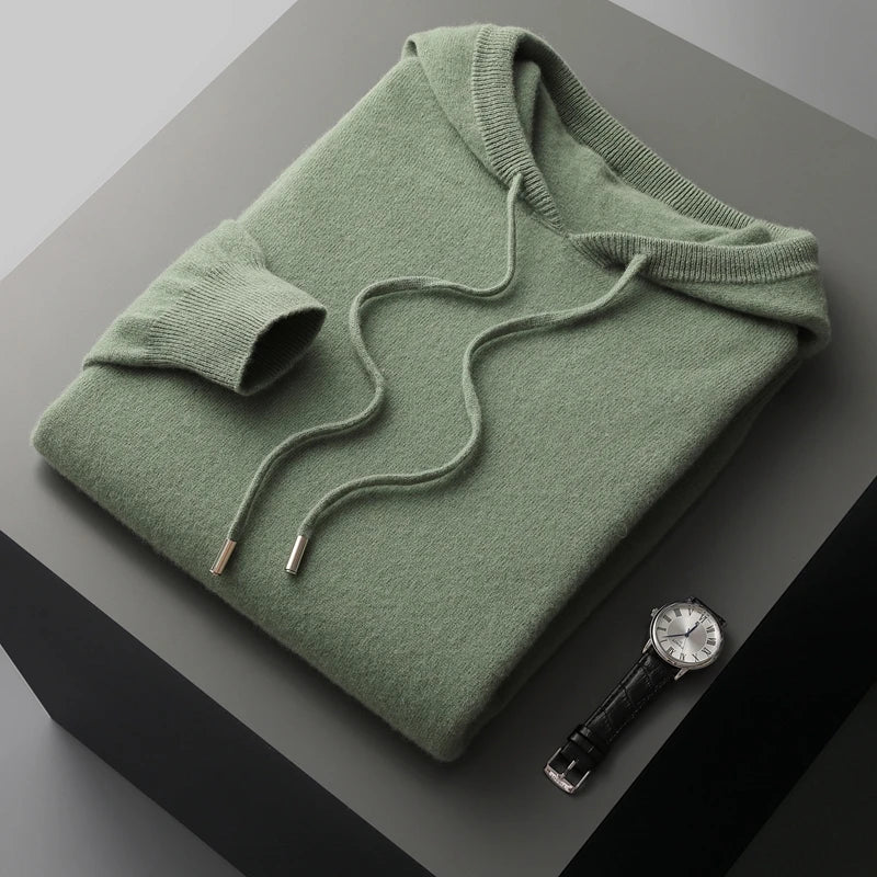Hoodie I Merino För Män | Ideal för alla årstider