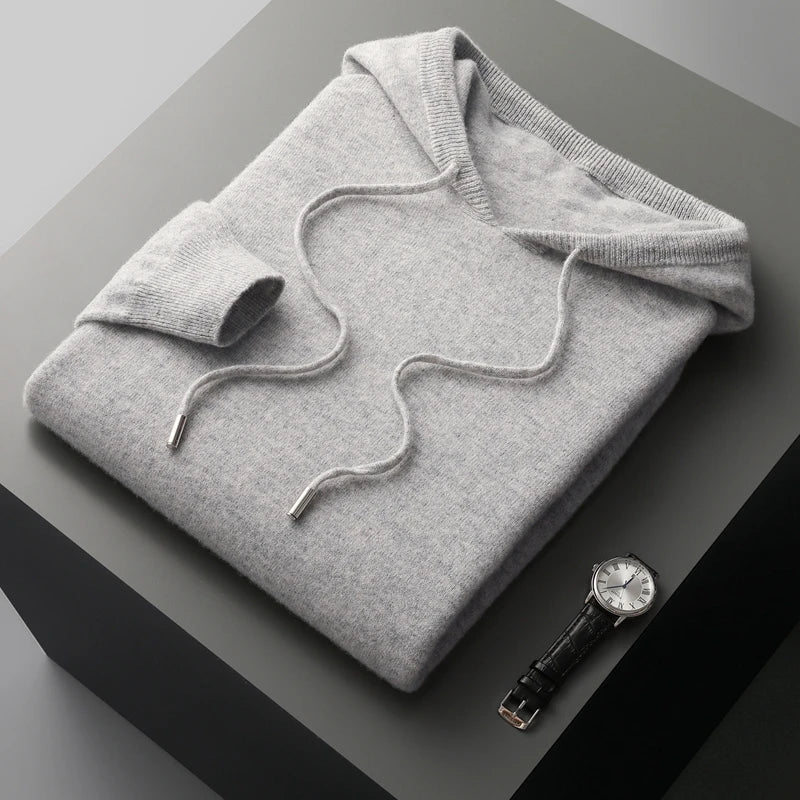 Hoodie I Merino För Män | Ideal för alla årstider
