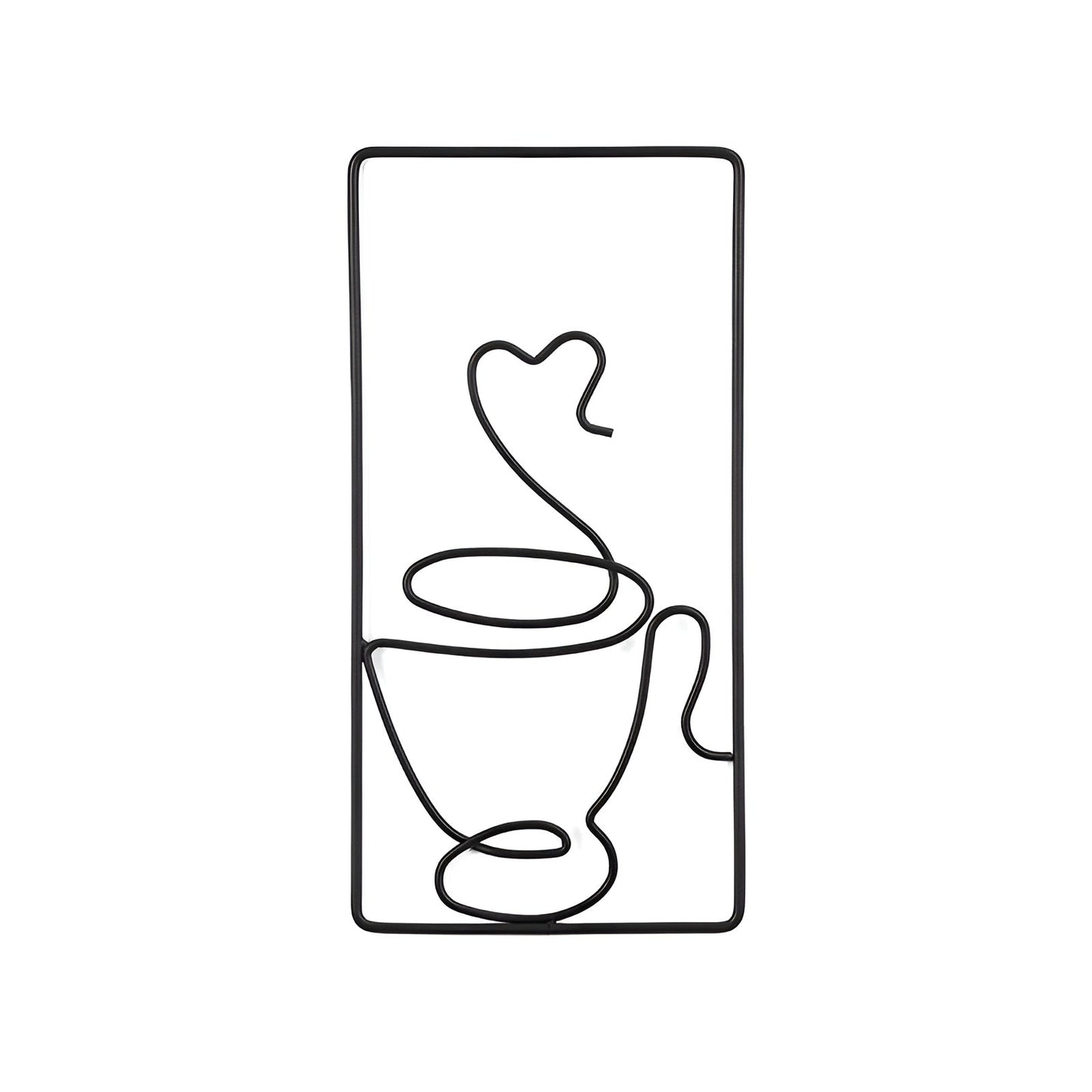 BrewScape | Stilf Konst, Estetisk Kaffekopp Väggkonst, Perfekt för Kaféer & Mysiga Utrymmen