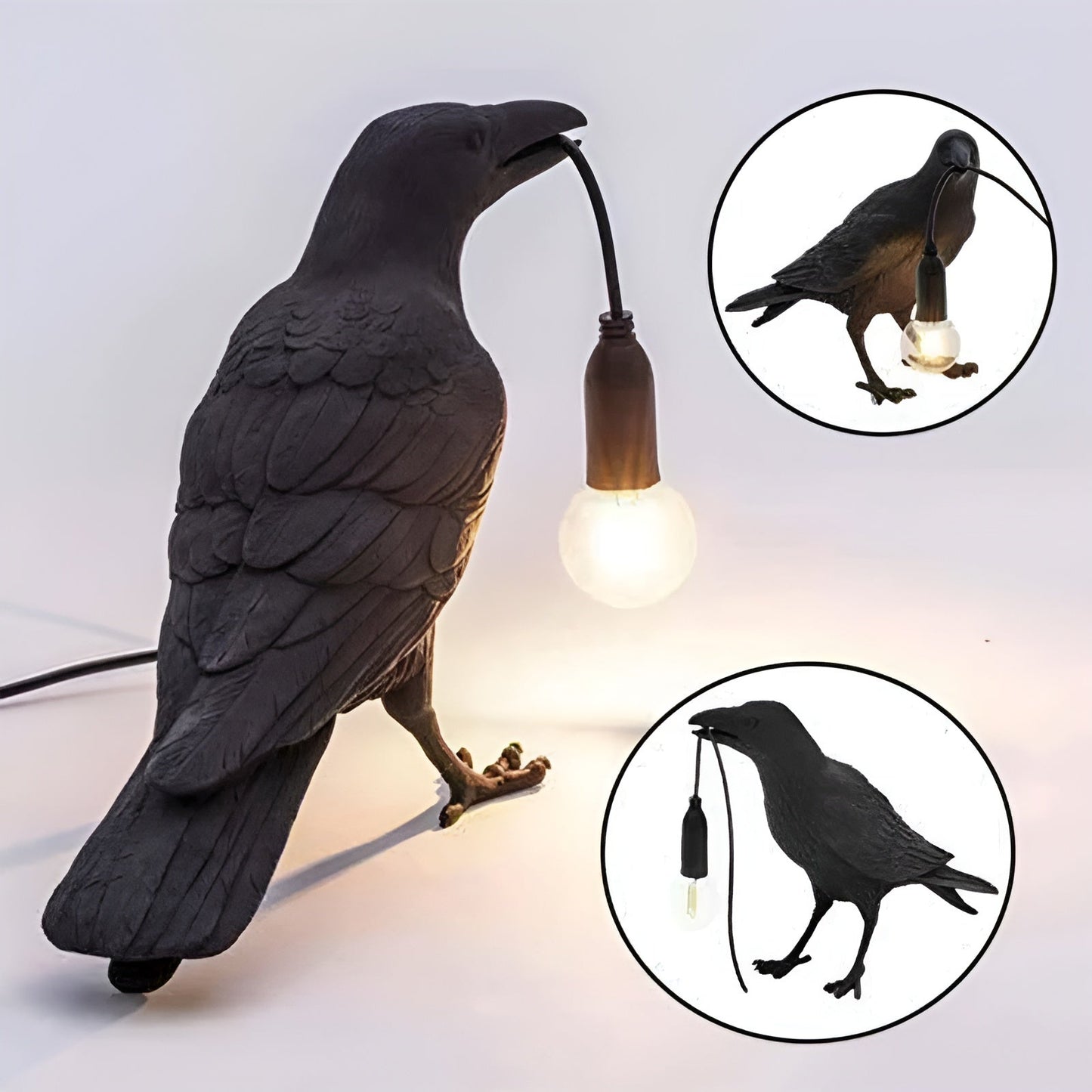 RadianceWing | Stilf LED-Lampa, E12 Lyckofågel Bordslampa, Perfekt för att Skapa Mysig Stämning