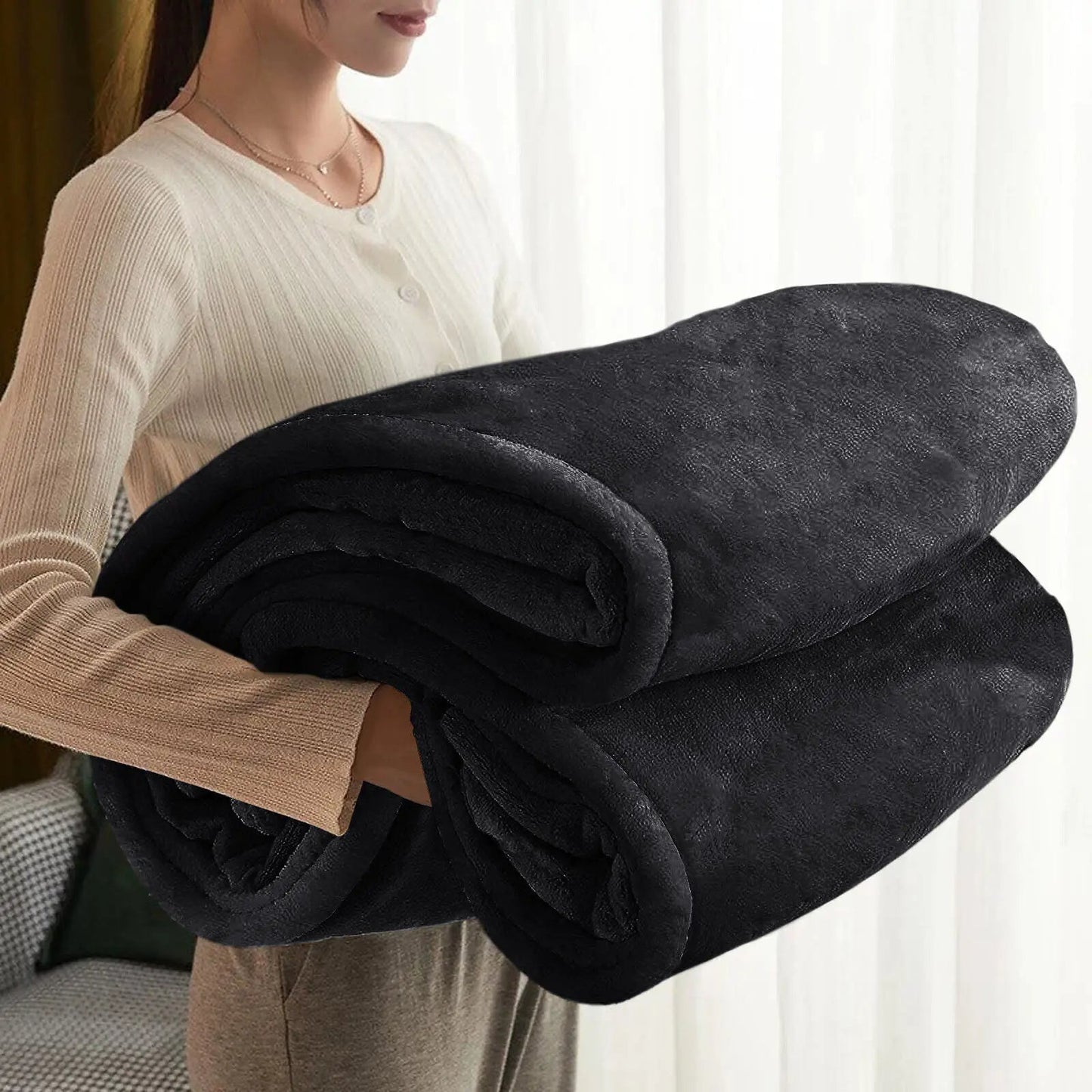 EverCozy | Tjock Filt för Höst, Vinter & Vår, & Mysig året runt, Mjuk & Andningsbar, Perfekt för Hemmet, Resor & Lager-på-Lager