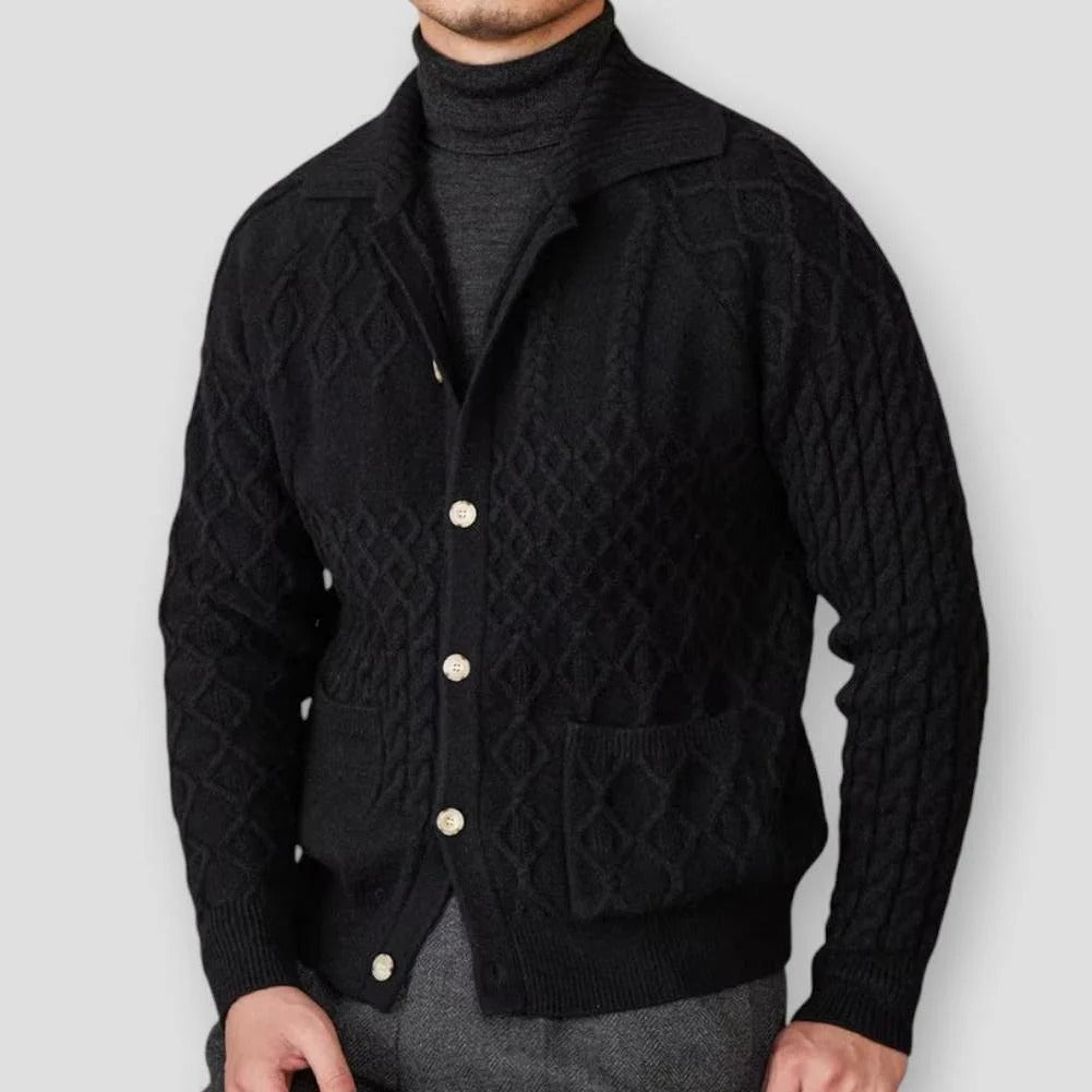 Klassisk Fin Cardigan För Män | Ideal för alla årstider