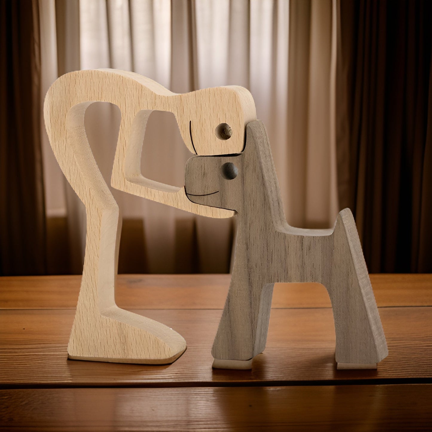 PawBond | Hund & Mänsklig Hand-Skulptur, Konstnärlig & Hållbar, Perfekt För Heminredning