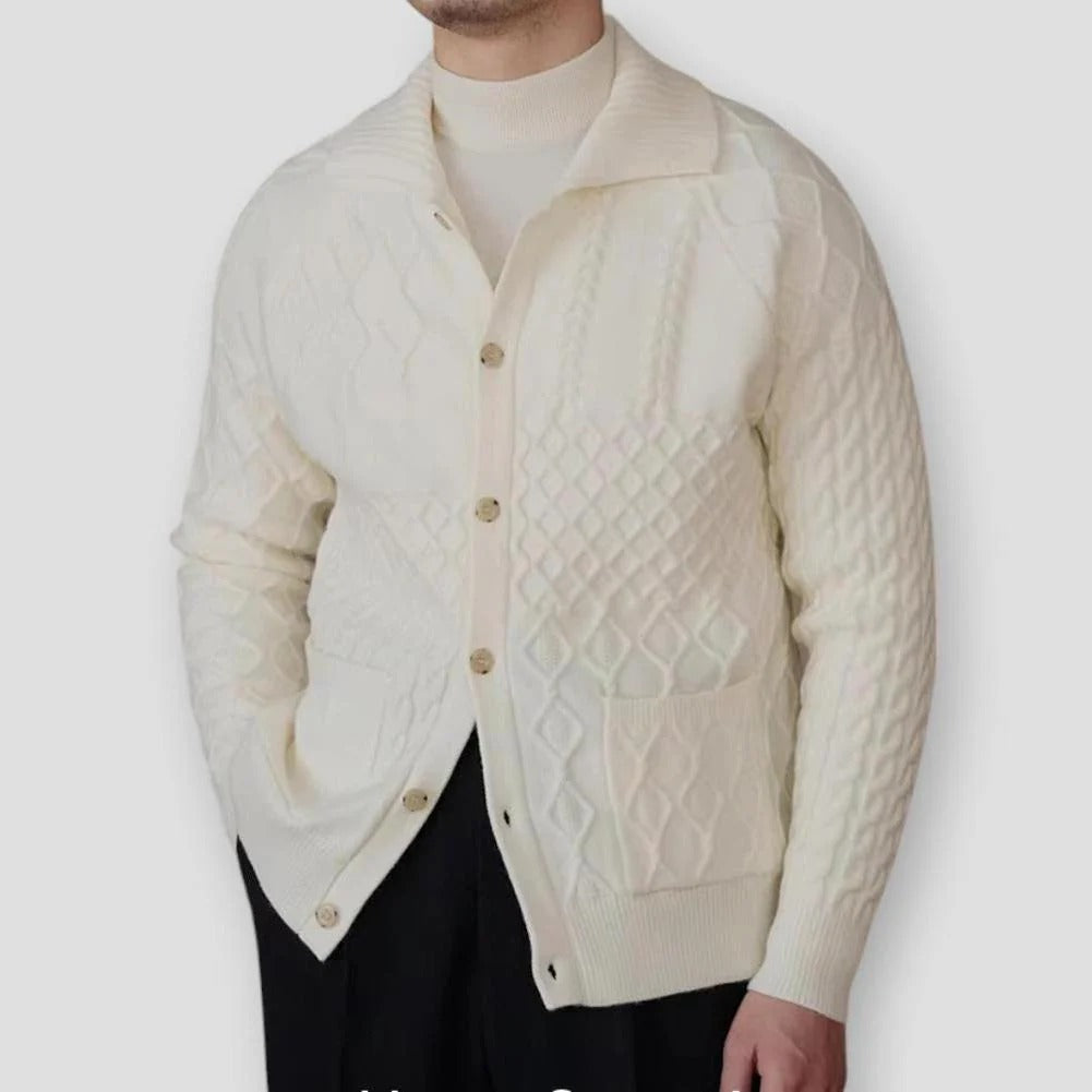 Klassisk Fin Cardigan För Män | Ideal för alla årstider