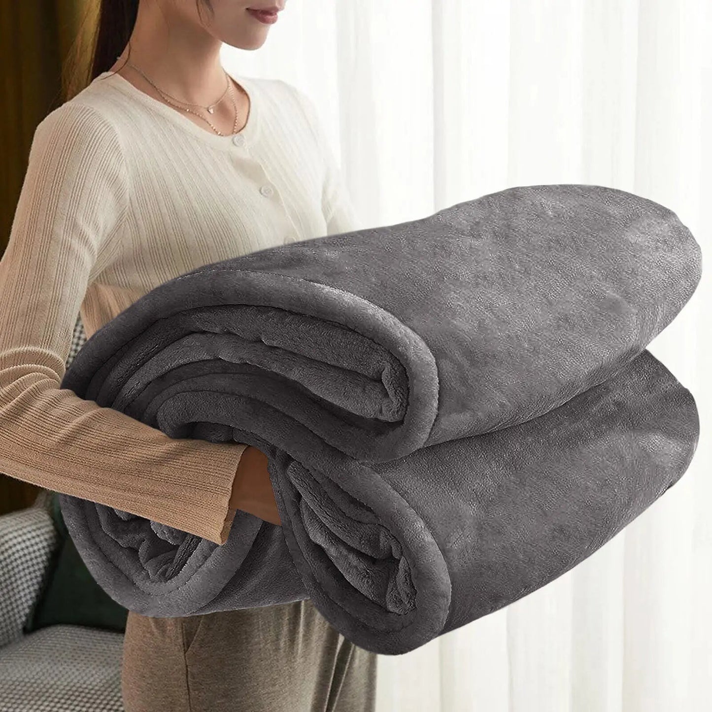 EverCozy | Tjock Filt för Höst, Vinter & Vår, & Mysig året runt, Mjuk & Andningsbar, Perfekt för Hemmet, Resor & Lager-på-Lager