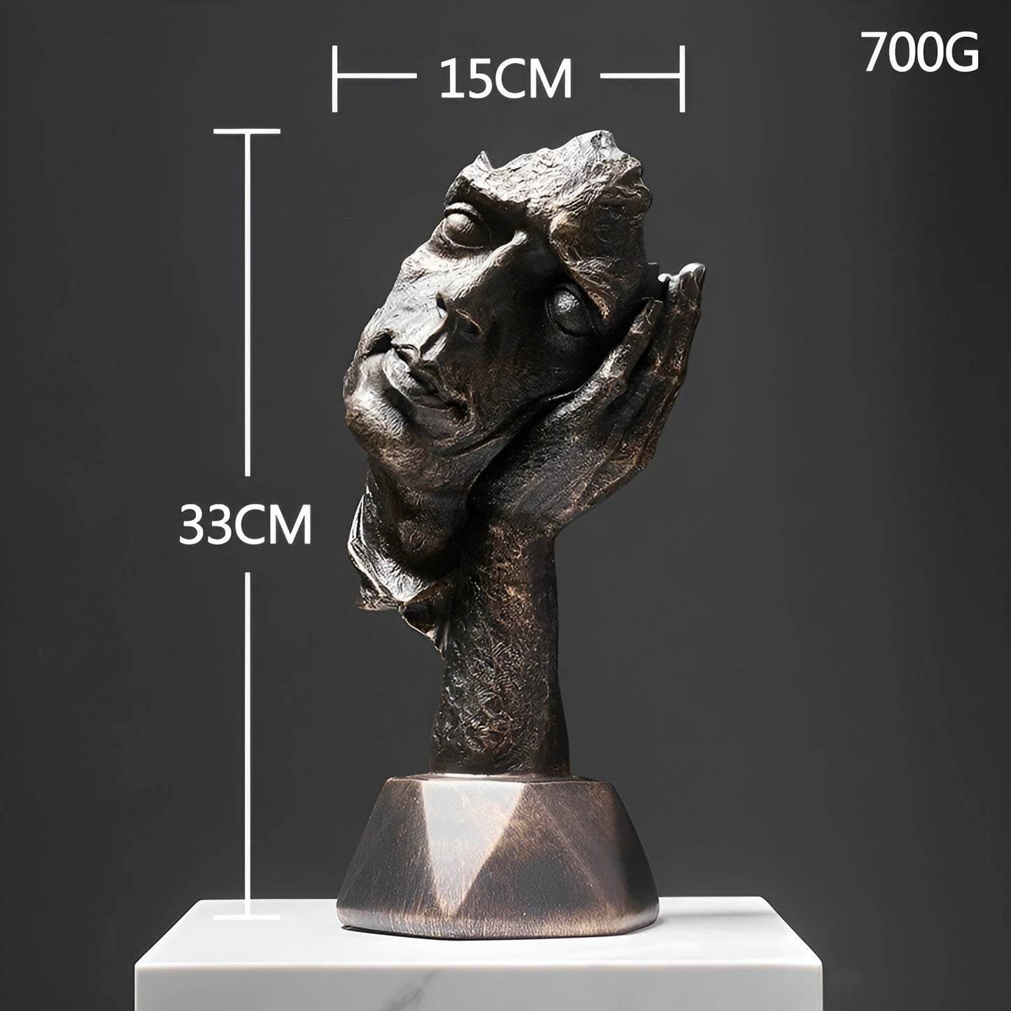 VisageAbstract | Kreativ Harts Ansiktsskulptur, Modern Konst, Perfekt För Unika Detaljer