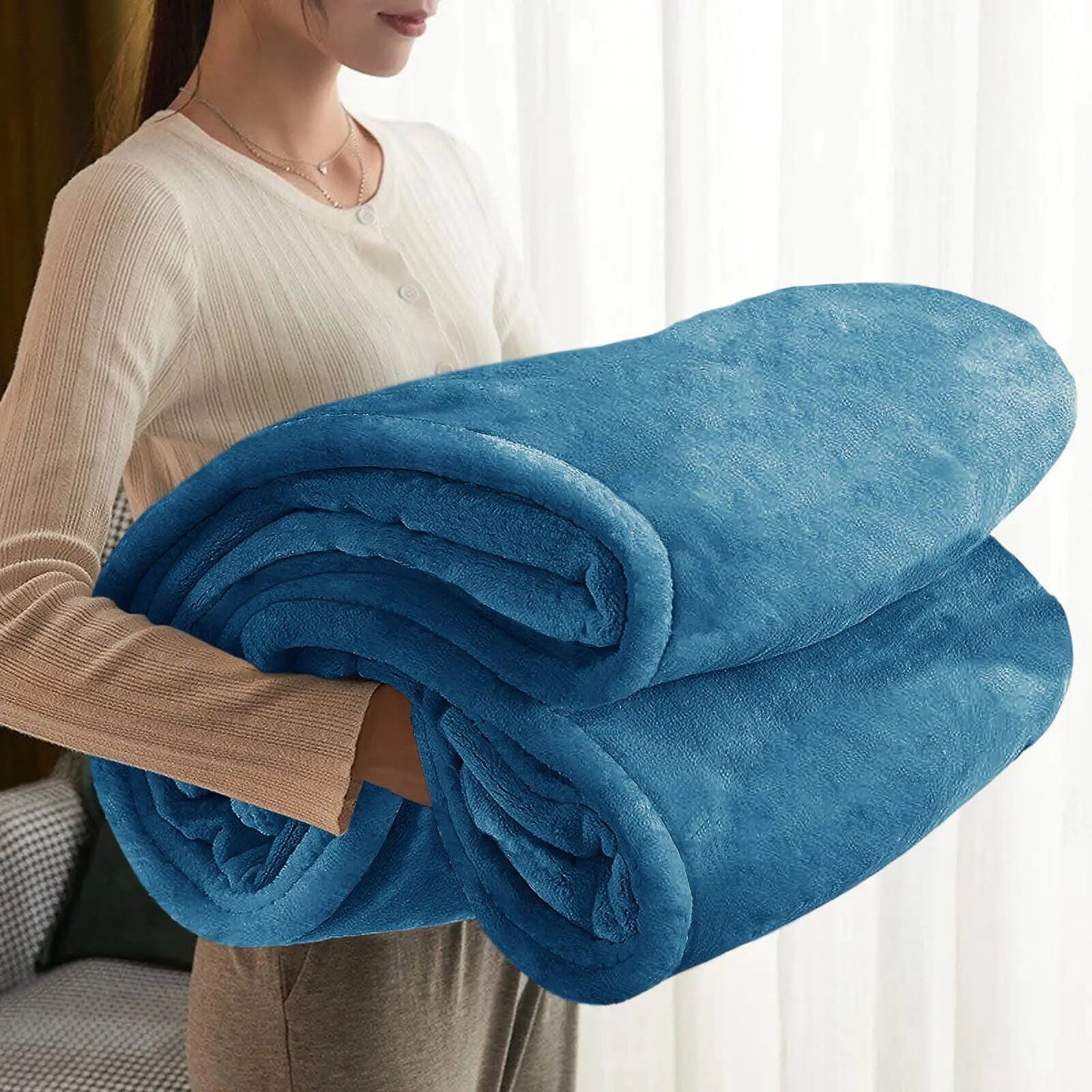 EverCozy | Tjock Filt för Höst, Vinter & Vår, & Mysig året runt, Mjuk & Andningsbar, Perfekt för Hemmet, Resor & Lager-på-Lager