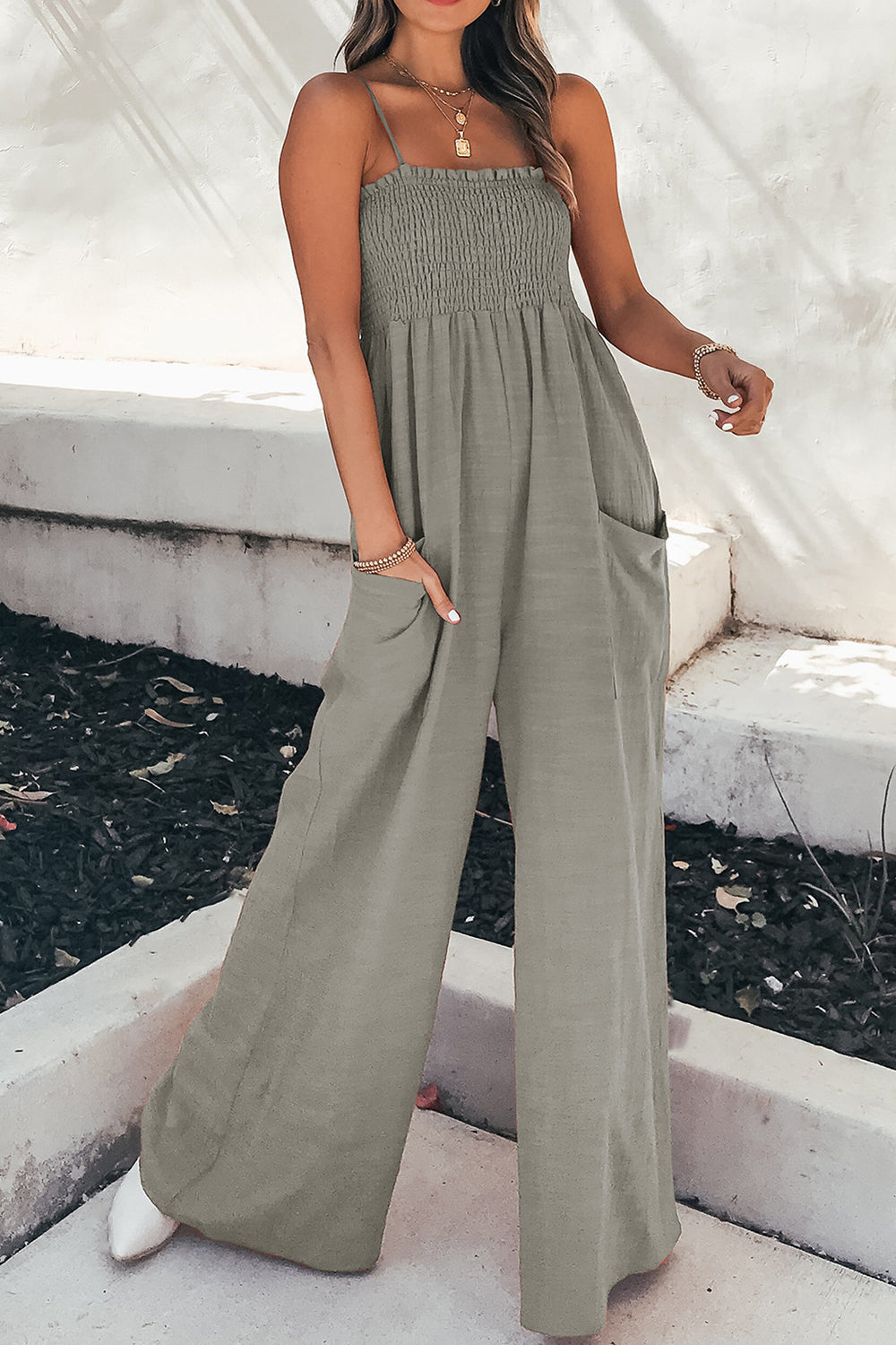 Dames Zomer Jumpsuit: Mouwloos met Zakken in Diverse Kleuren - Ideaal voor Zomerdagen