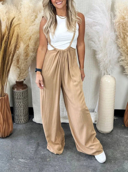 Bekväm Lös Passform Ärmlös Jumpsuit för Dam | Ideal för Vår/Sommar