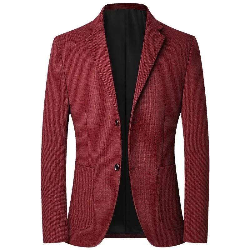 Ledig Sammets Slim Fit Blazer för Herr | Perfekt för Alla Säsonger