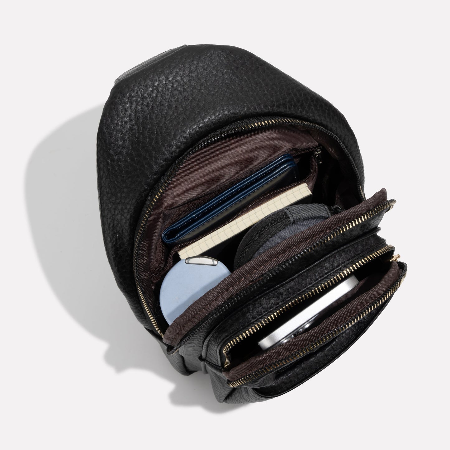 Axelväska med dragkedja för kvinnor 1