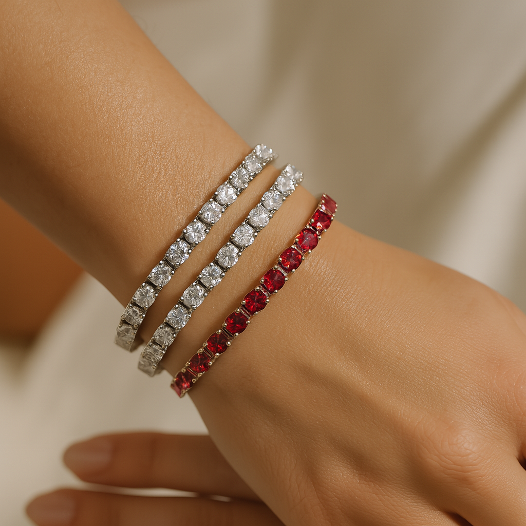 Damtennisarmband lämpligt för formella tillfällen 7