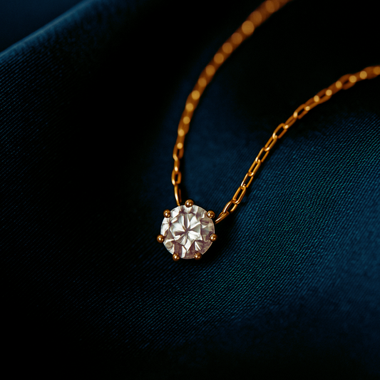 Halsband med hänge och geometrisk design för kvinnor 0