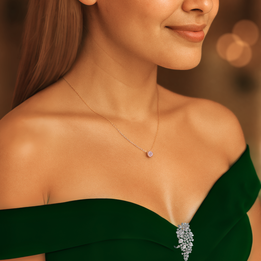 Halsband med hänge och geometrisk design för kvinnor 2