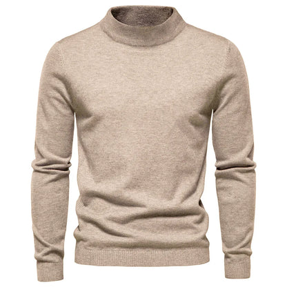 Tidlös Mock Neck Tröja För Herr | För Alla Årstider
