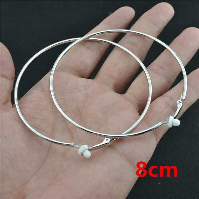 Örhängen med clips och rund design för kvinnor 7