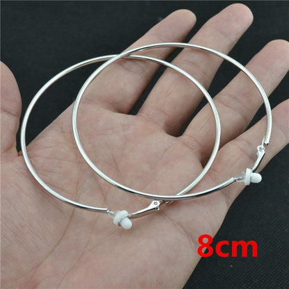 Örhängen med clips och rund design för kvinnor 7