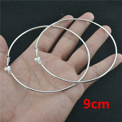 Örhängen med clips och rund design för kvinnor 8