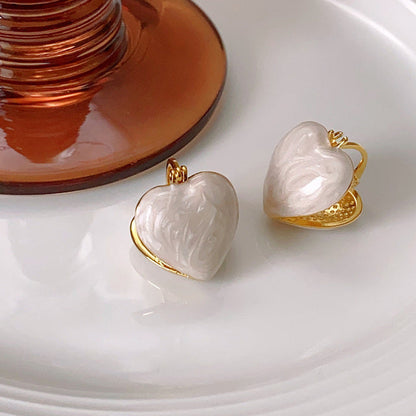 Örhängen med hjärtmönster för kvinnor 3