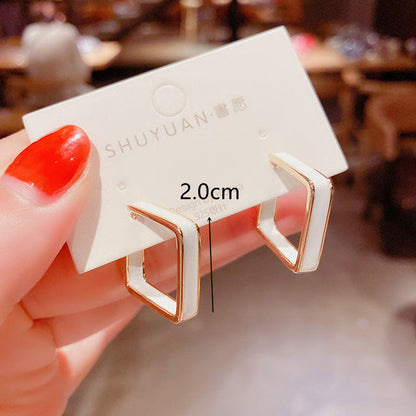 Örhängen med rund design för kvinnor 5