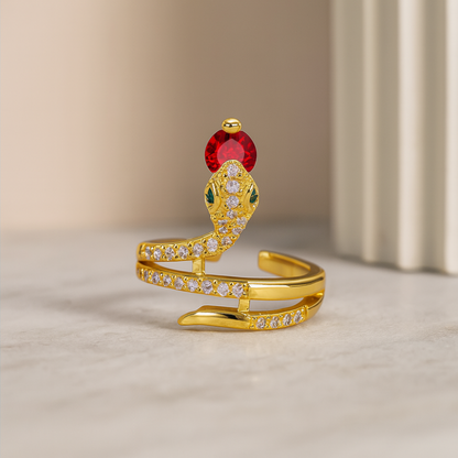 Ormring för kvinnor med kubiska zirkoniadetaljer 1