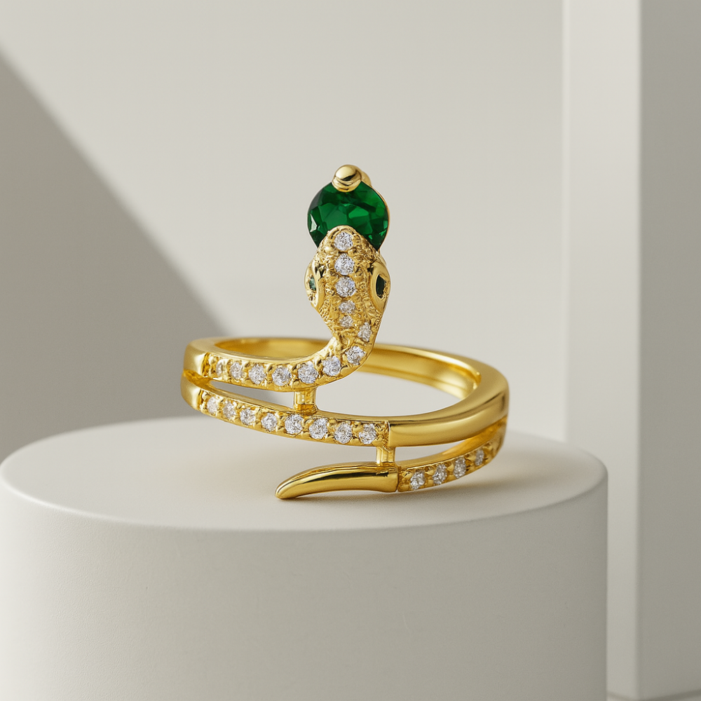 Ormring för kvinnor med kubiska zirkoniadetaljer 2