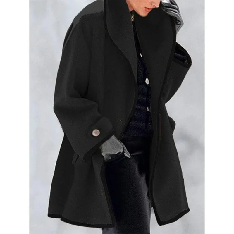 Elegant Dubbelknäppt Vinter Trenchcoat för Kvinnor | Perfekt för Vinter och Höst