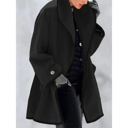 Elegant Dubbelknäppt Vinter Trenchcoat för Kvinnor | Perfekt för Vinter och Höst