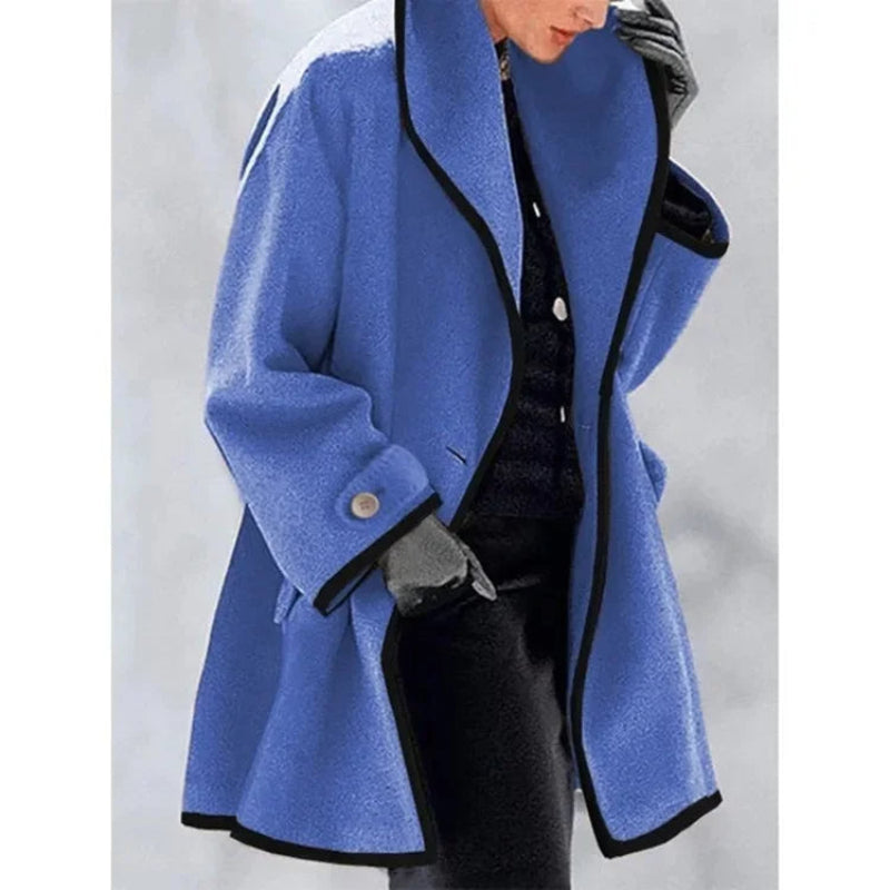 Elegant Dubbelknäppt Vinter Trenchcoat för Kvinnor | Perfekt för Vinter och Höst