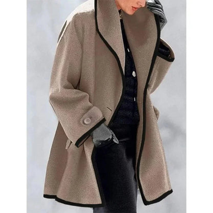 Elegant Dubbelknäppt Vinter Trenchcoat för Kvinnor | Perfekt för Vinter och Höst