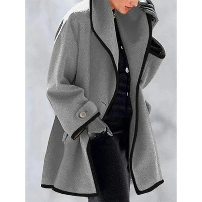 Elegant Dubbelknäppt Vinter Trenchcoat för Kvinnor | Perfekt för Vinter och Höst