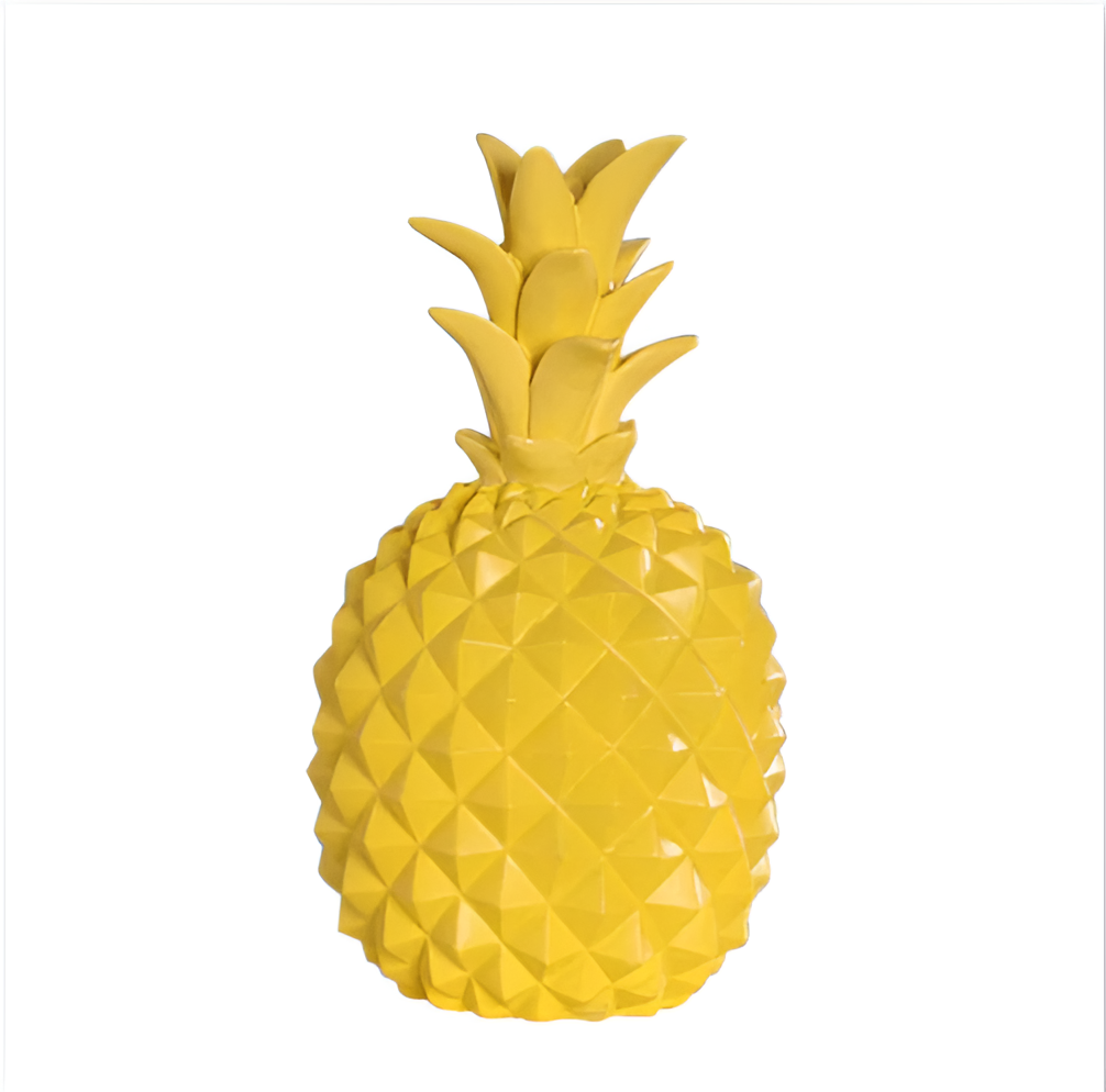 SavannaVault | Livlig Sparbössa, Harts Ananas Myntbox, Perfekt För Heminredning