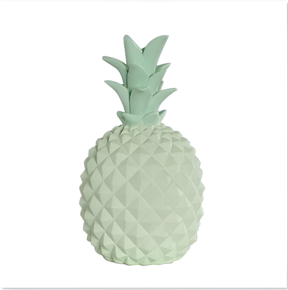 SavannaVault | Livlig Sparbössa, Harts Ananas Myntbox, Perfekt För Heminredning
