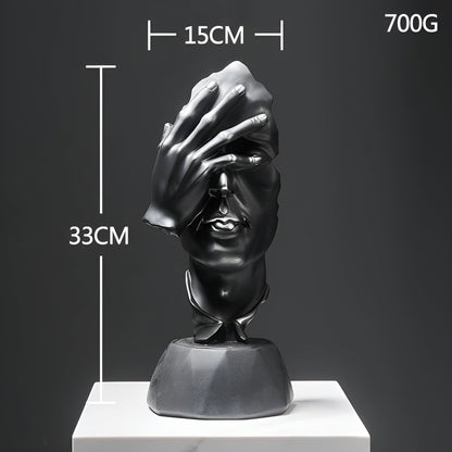 VisageAbstract | Kreativ Harts Ansiktsskulptur, Modern Konst, Perfekt För Unika Detaljer
